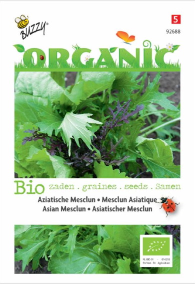 Asian Mesclun Organic (Brassica) Ca. 3 grams